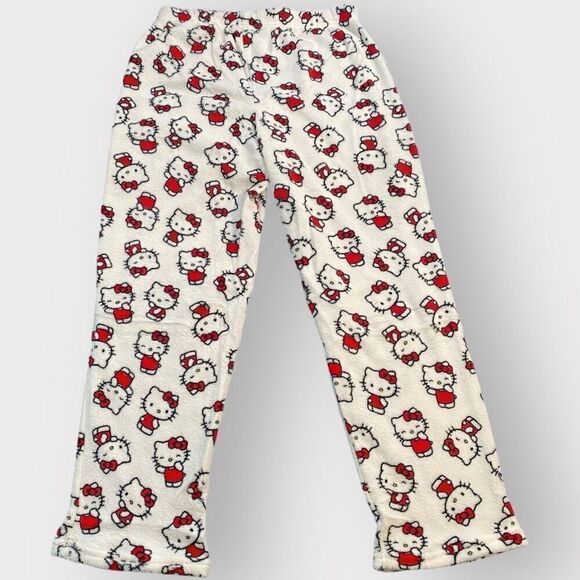 Hello Kitty “Poses All Over” Fuzzy Soft Touch Pajama Pants Womens size X-Large - Picture 8 of 12